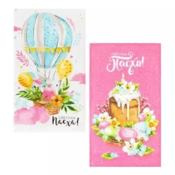 Набор кухонных полотенец Доляна Воздушный шар, 2 шт, 35х60 см, вафля