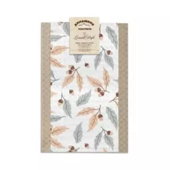 Набор кухонных полотенец Жёлуди, 2 шт, 35х60 см, хлопок, вафля, шелкография