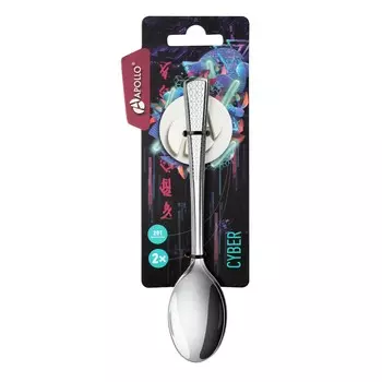 Набор ложек чайных Apollo Cyber, 2 шт, нерж. сталь
