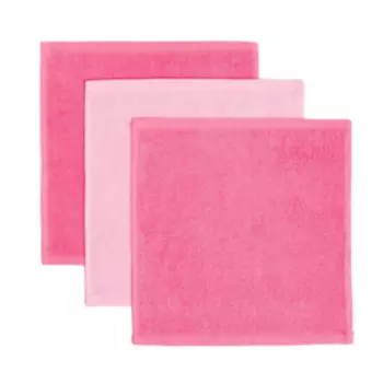Набор махровых полотенец Этель Beauty, 3 шт, 30х30 см, розовый, махра