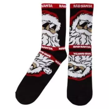 Набор мужских носков Kaftan Санта, 2 пары, размер 41-44, хлопок/полиамид/эластан, черный