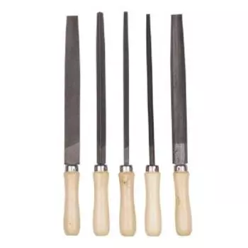 Набор напильников Мастер BIBER, 200мм, 5шт