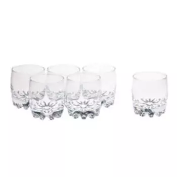 Набор низких стаканов для виски Sylvana, 6 шт, 315 мл, стекло