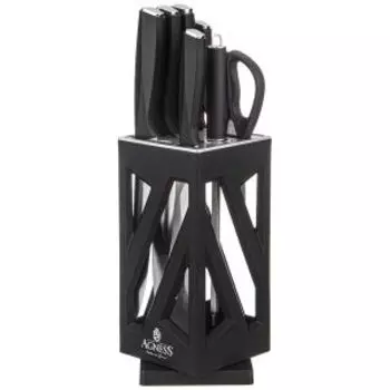 набор ножей AGNESS 8 пр, нерж. сталь/пластик