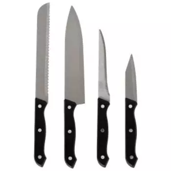 Набор ножей Black, 4 шт, нерж. сталь/пластик