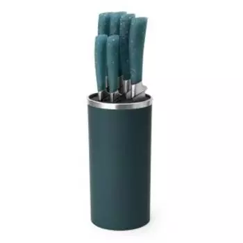 Набор ножей Lazuro на подставке, 6 предметов, нерж. сталь/пластик