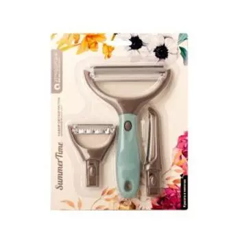 Набор овощечисток SummerTime, 3 в 1, нерж. сталь/пластик