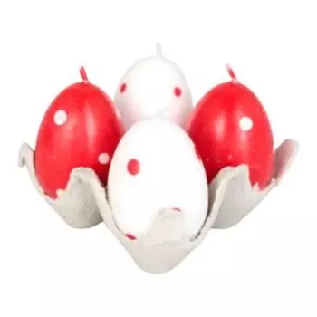 Набор пасхальных свечей яиц, 4 шт