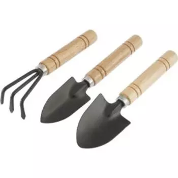 Набор по уходу за комнатными растениями Palisad, деревянные рукоятки, 3 предмета