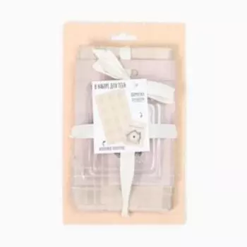 Набор подарочный Этель Кухня-сердце дома: полотенце и формочки для печенья, саржа