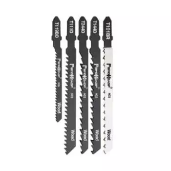 Набор полотен для электролобзика, по дереву, 5 шт