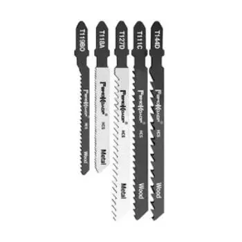 Набор полотен для электролобзика, универсальный, 5 шт