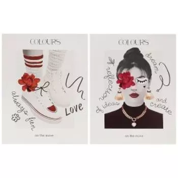 Набор постеров Арт Дизайн Настроение, 2 шт, 39х49 см