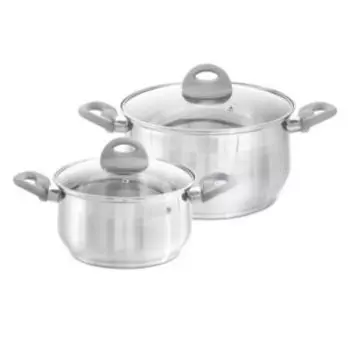 Набор посуды Attribute Magnifica Basic, 4 предмета, нерж. сталь