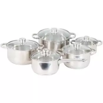 Набор посуды Домовой Classic, 10 предметов, нерж. сталь