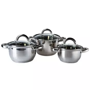 Набор посуды Домовой Classic, 6 предметов, индукция, нерж. сталь