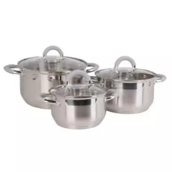 Набор посуды Домовой Paolla, 6 предметов, нерж. сталь, индукция