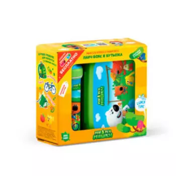 Набор посуды Ми-Ми-Мишки, 2 предмета, зеленый, пластик