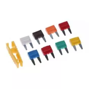 Набор предохранителей флажковых с пинцетом Топавто, 8 шт
