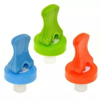 Набор пробок для бутылок Multidom Эконом, 2 шт, 7 см, пластмасса/силикон, в ассортименте