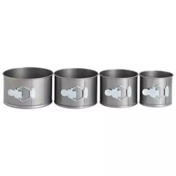 Набор разъемных форм, 4 шт, 12/14/16/18 см, металл