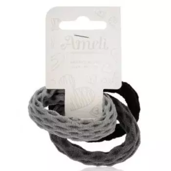 Набор резинок для волос Ameli, 3 шт, рельефные