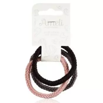 Набор резинок для волос Ameli Косичка, 3 шт