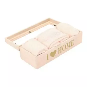 Набор салфеток в коробке Sofi De Marko Рута, 5 шт, 30х30 см, персик, 100% хлопок