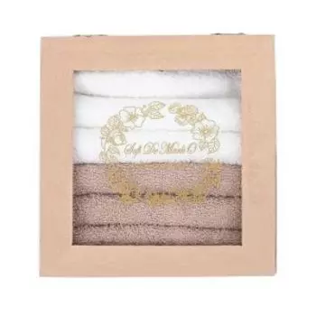 Набор салфеток в коробке Sofi De Marko Тина, 6 шт, 30х30 см, кофе, 100% хлопок