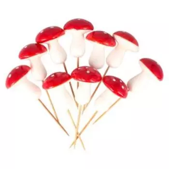 Набор штекеров Грибочек, 10 шт, 4.5х3 см