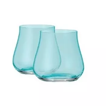 Набор стаканов для виски Limosa Бирюзовая чаша, 2 шт, 340 мл, стекло