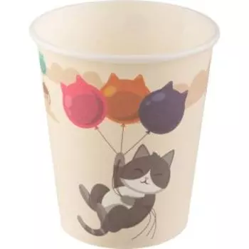 Набор стаканов одноразовых Волшебная страна Cats, 6 шт, 210 мл, бумажные