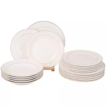 Набор столовый Грация Астерия, 6 персон, 18 предметов, фарфор