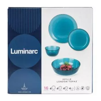Набор столовый Luminarc Идиллия Лондон Топаз, 4 персоны, 16 предетов, стекло