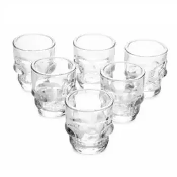 Набор стопок Череп, 6 шт, 50 мл, стекло