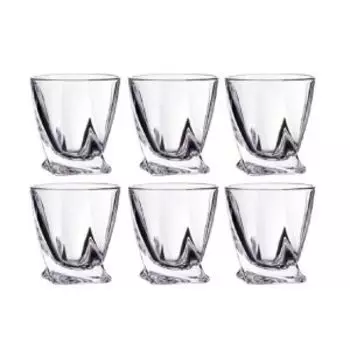 набор стопок д/ликера CRYSTAL BOHEMIA Quadro 6 штук 55 мл, стекло