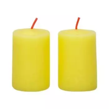 Набор свечей-столбиков Chameleon с ароматом ванили, 2 шт, 4х6 см, 6-8 часов