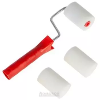 Набор валик и 2 блока, поролон, 65 мм, 6 мм