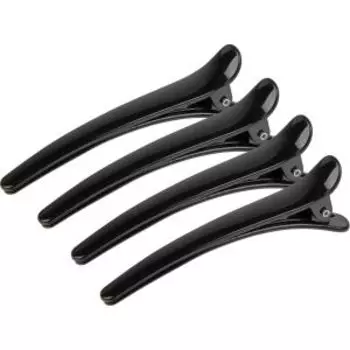 Набор зажимов для волос Идеальная, 4 шт, черные