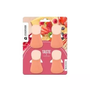 Набор зажимов с магнитом Taste, 4 шт, пластик/металл