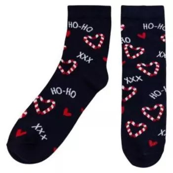 Набор женских носков Kaftan Ho-ho, 2 пары, размер 36-40, хлопок/полиамид/эластан, черный