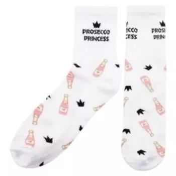 Набор женских носков Kaftan Prosecco, 2 пары, размер 36-40, хлопок/полиамид/эластан, белый