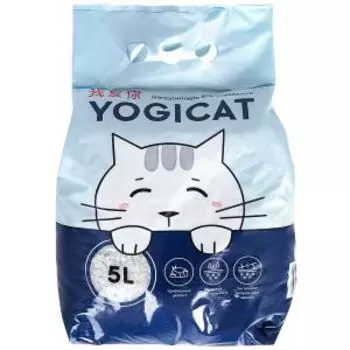 Наполнитель для кошачьего туалета YogiCat впитывающий, минеральный, 5 л