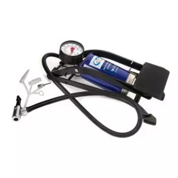 Насос ножной Autovirazh одинарный с манометром
