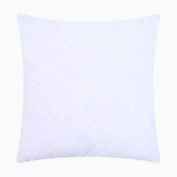 Наволочка декоративная Этель Ромб, 42х42 см, микрофибра, полиэстер, белый