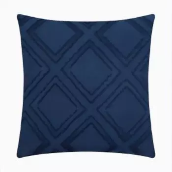 Наволочка декоративная Этель Ромб, 42х42 см, микрофибра, полиэстер, синий