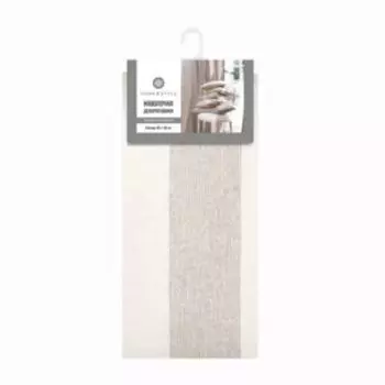 Наволочка для декоративных подушек Home&Style, 40x40 см, зебра-экрю