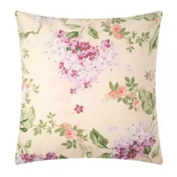 Наволочка Этель Сирень, 70х70 см, бязь, бежевый/зеленый/розовый