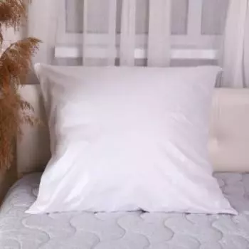 Наволочка нижняя (наперник) Атра, 70х70 см, тик 90г/м2, белый, на молнии