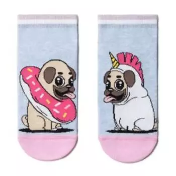 Носки женские Conte Elegant Happy, р.23-25, светло-голубой